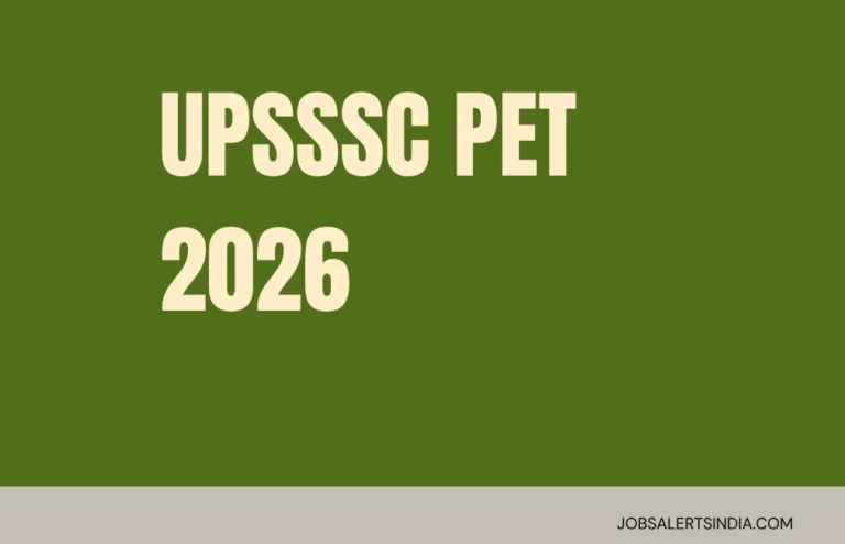 UPSSSC PET 2026 – Apply Online, Eligibility, Syllabus, and Exam Pattern at upsssc.gov.in 1 UPSSSC PET Online Form 2026 Notification Out, Preliminary Examination