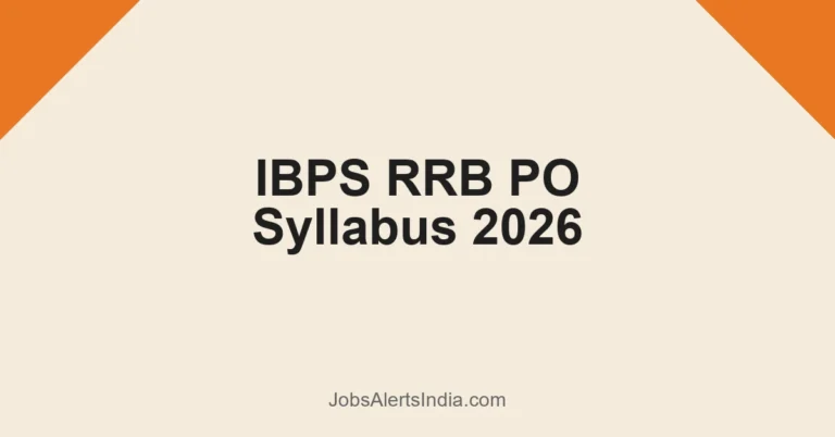 IBPS RRB PO Syllabus 2026 - Prelims and Mains Official Exam Pattern 1 Ibps Rrb Po Syllabus 2026