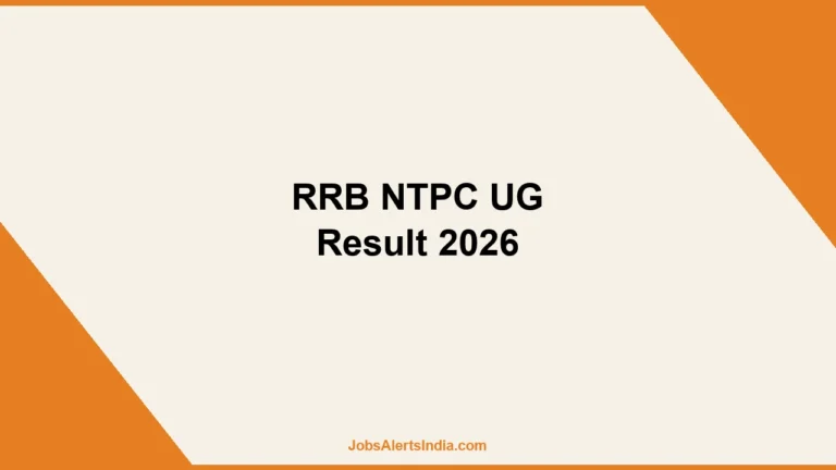RRB NTPC UG Result 2026 CBT 1 merit list