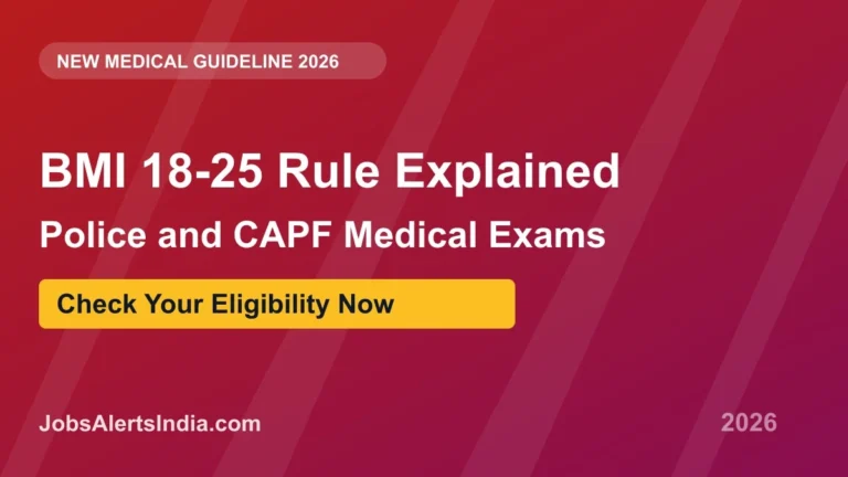 BMI 18-25 Rule for Police Medical Exams 2026