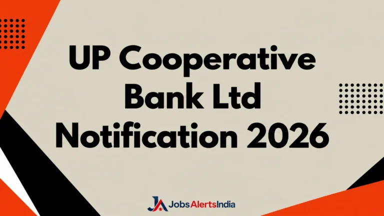 UP Cooperative Bank Ltd Notification 2026