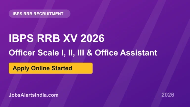 IBPS RRB XV 2026 Apply Online