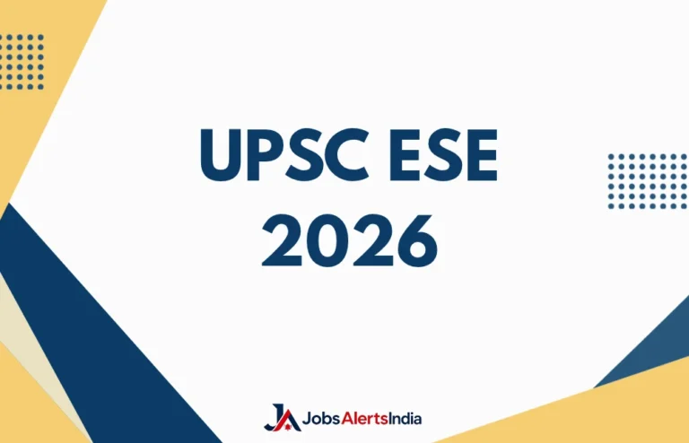 UPSC ESE 2026